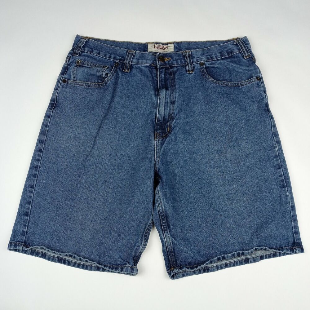 BIG MAC Workwear Denim Jean Shorts Jorts Men's Size 36 Blue